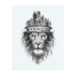 Un lion féroce regarde devant lui avec une intensité royale. Sa crinière flottante et sa couronne ornée symbolisent la force, la puissance et le leadership. Les lignes délicates confèrent à ce design une présence majestueuse et imposante.</span></p>