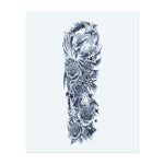 Dieses Sleeve zeigt einen furchterregenden Adler, der über Rosen und verstreuten Sternen schwebt. Es symbolisiert Freiheit, Macht und Schönheit und verbindet die Stärke des Adlers mit der kosmischen Energie der Sterne.