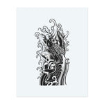 Un poisson koi dynamique saute à travers des vagues tourbillonnantes dans ce design audacieux et traditionnel. Les échelles détaillées et les mouvements fluides symbolisent la force, l'endurance et la transformation. Ils rappellent l’art oriental intemporel et la croissance personnelle.</span></p>