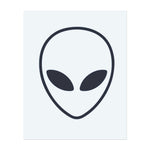 Ein einfaches, schlankes Alien-Gesicht mit großen, geheimnisvollen Augen. Dieses Tattoo repräsentiert Neugier, das Unbekannte und andereweltliche Energie, ideal für diejenigen, die sich für das Universum und alles Geheimnisvolle begeistern.