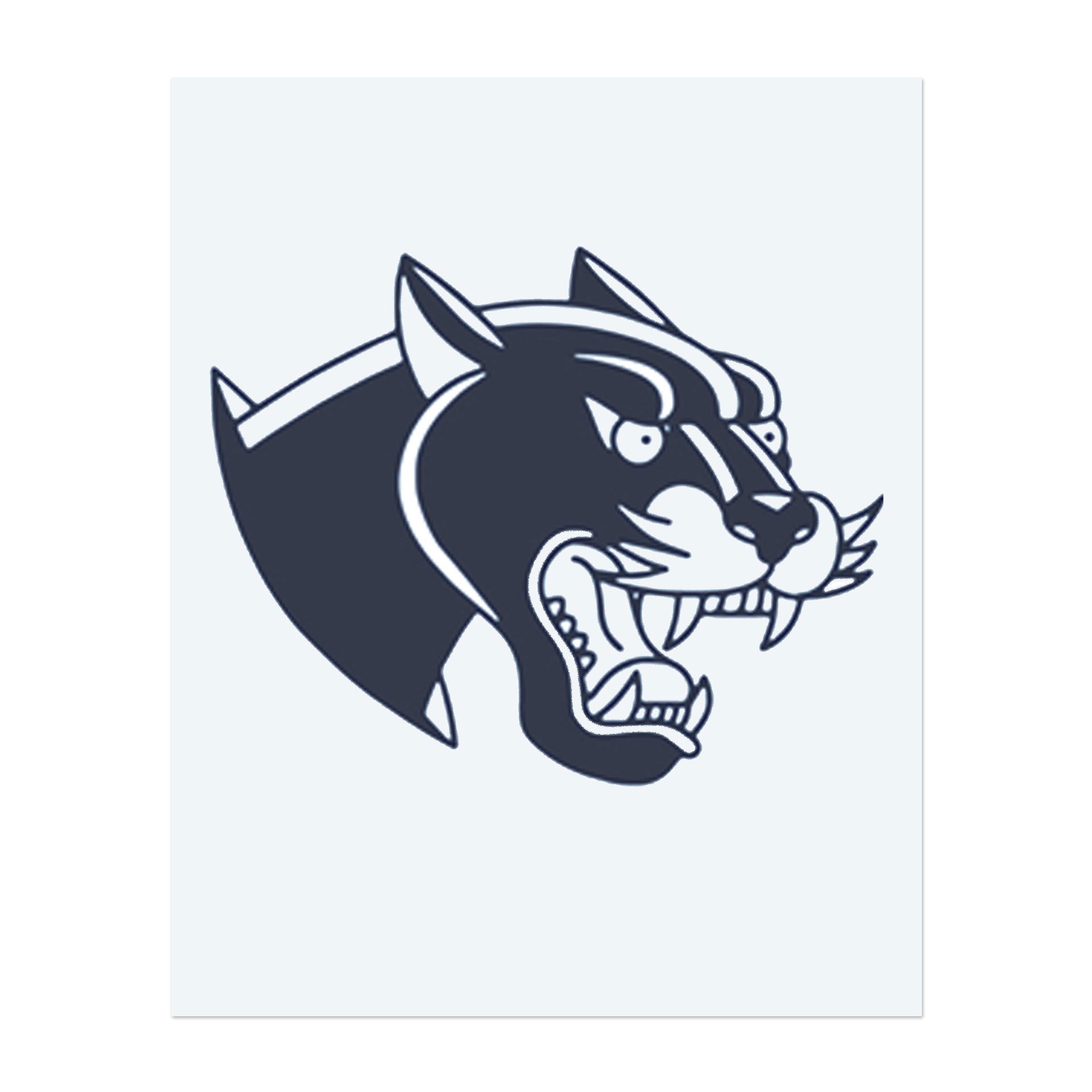 Ein schlanker Panther mit gebleckten Zähnen, der Aggression und Heimlichkeit ausstrahlt. Dieses Tattoo symbolisiert Beweglichkeit, Unabhängigkeit und Macht, perfekt für diejenigen, die den Panther in seiner Anmut und ungezähmten Geist bewundern.