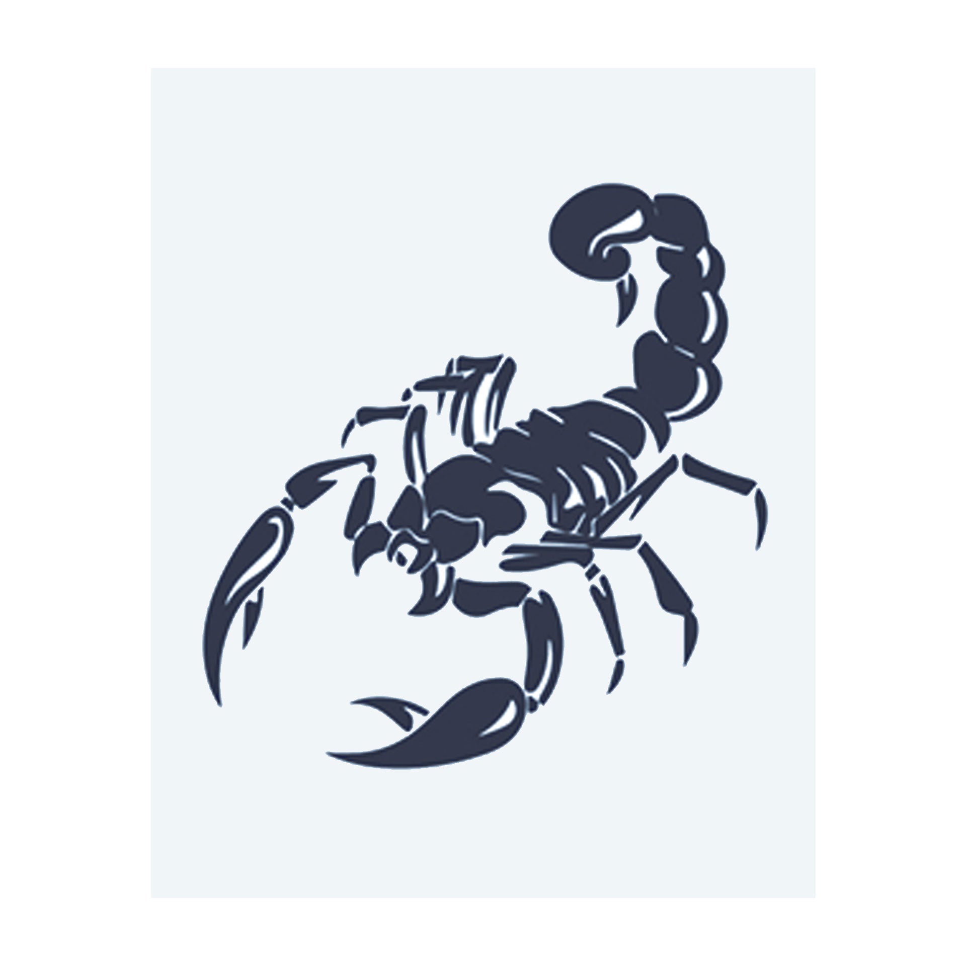 Ein detaillierter Skorpion, der zum Angriff bereit ist, symbolisiert Gefahr, Schutz und Widerstandsfähigkeit. Dieses Tattoo repräsentiert Stärke im Angesicht von Herausforderungen, ideal für diejenigen, die ihre furchtlose und defensive Natur umarmen.
