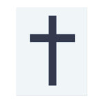 Ein einfaches, schmuckloses Kreuz. Es repräsentiert Glauben, Spiritualität und zeitlose Symbolik.