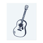 Eine klassische Akustikgitarre. Sie repräsentiert Musik, Leidenschaft oder eine Verbindung zum musikalischen Ausdruck.
